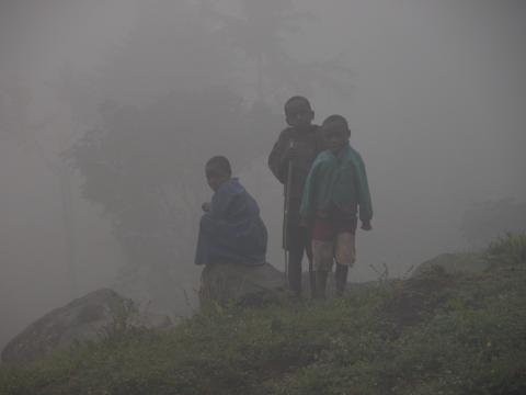 Rwanda children at Volcanoes National Park